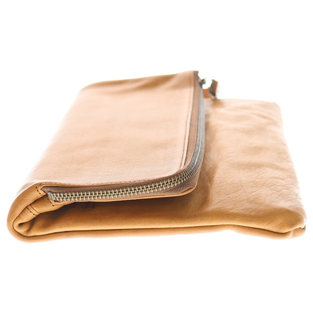 BUTTERO(ブッテロ) Leather Clutch Bag レザークラッチバッグ セカンドバッグ キャメル