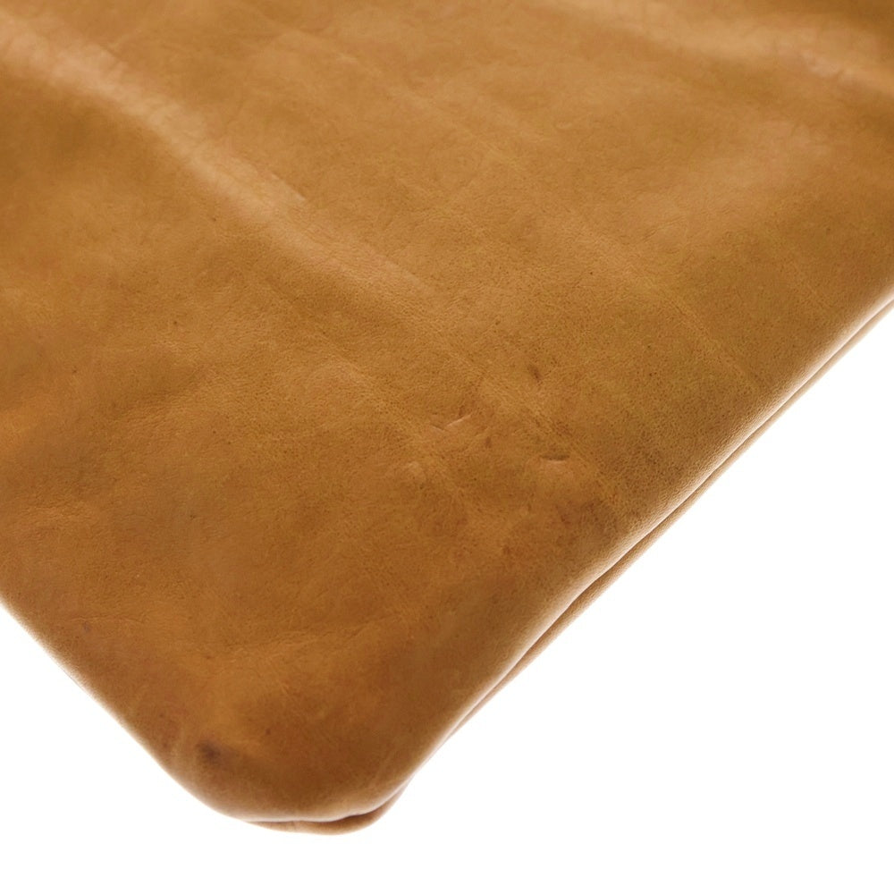 BUTTERO(ブッテロ) Leather Clutch Bag レザークラッチバッグ セカンドバッグ キャメル