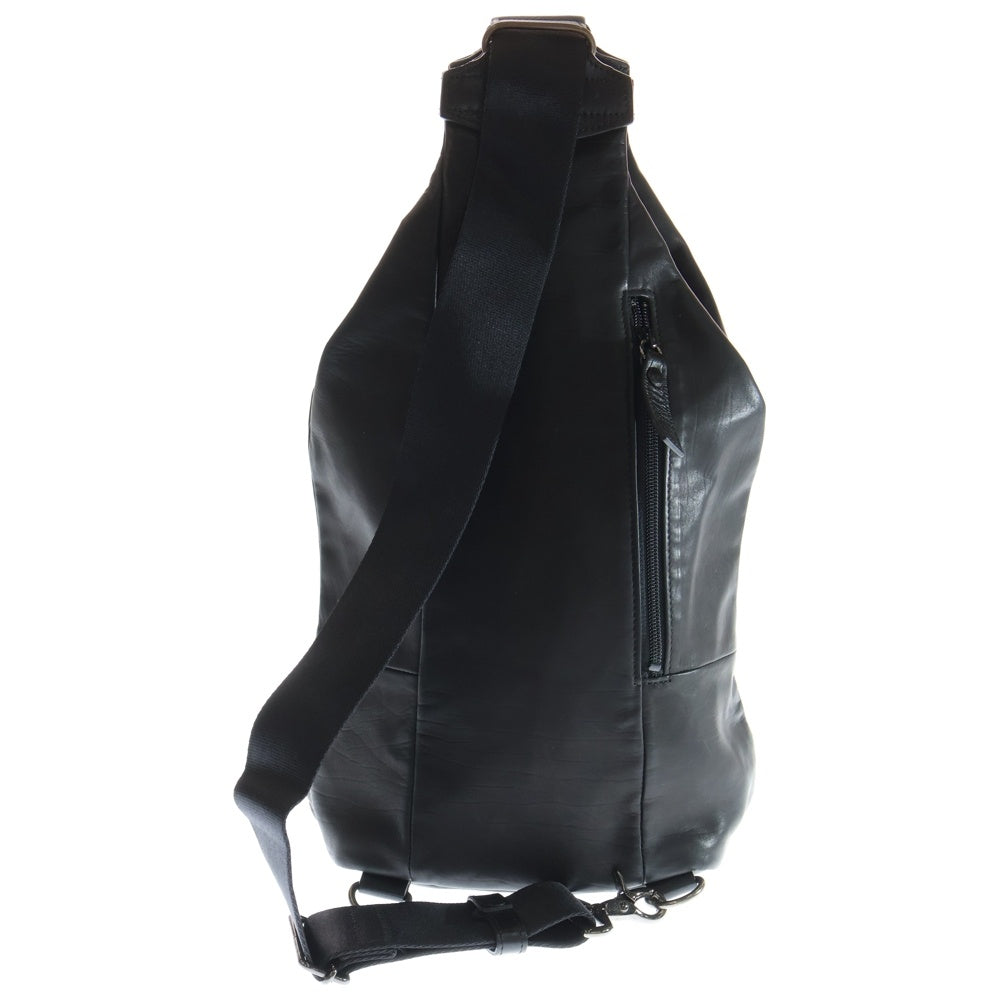 KATSUYUKI KODAMA(カツユキコダマ) Chest Body Bag チェストボディバッグ レザーボディバッグ ショルダーバッグ ブラック