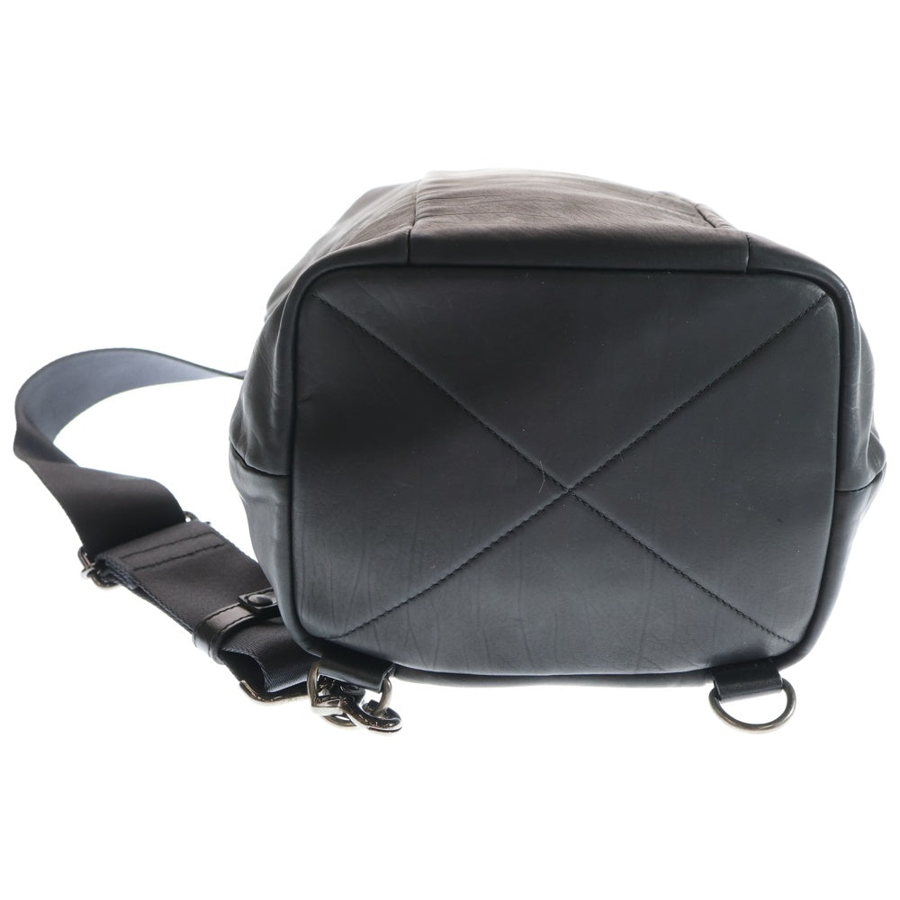 KATSUYUKI KODAMA(カツユキコダマ) Chest Body Bag チェストボディバッグ レザーボディバッグ ショルダーバッグ ブラック