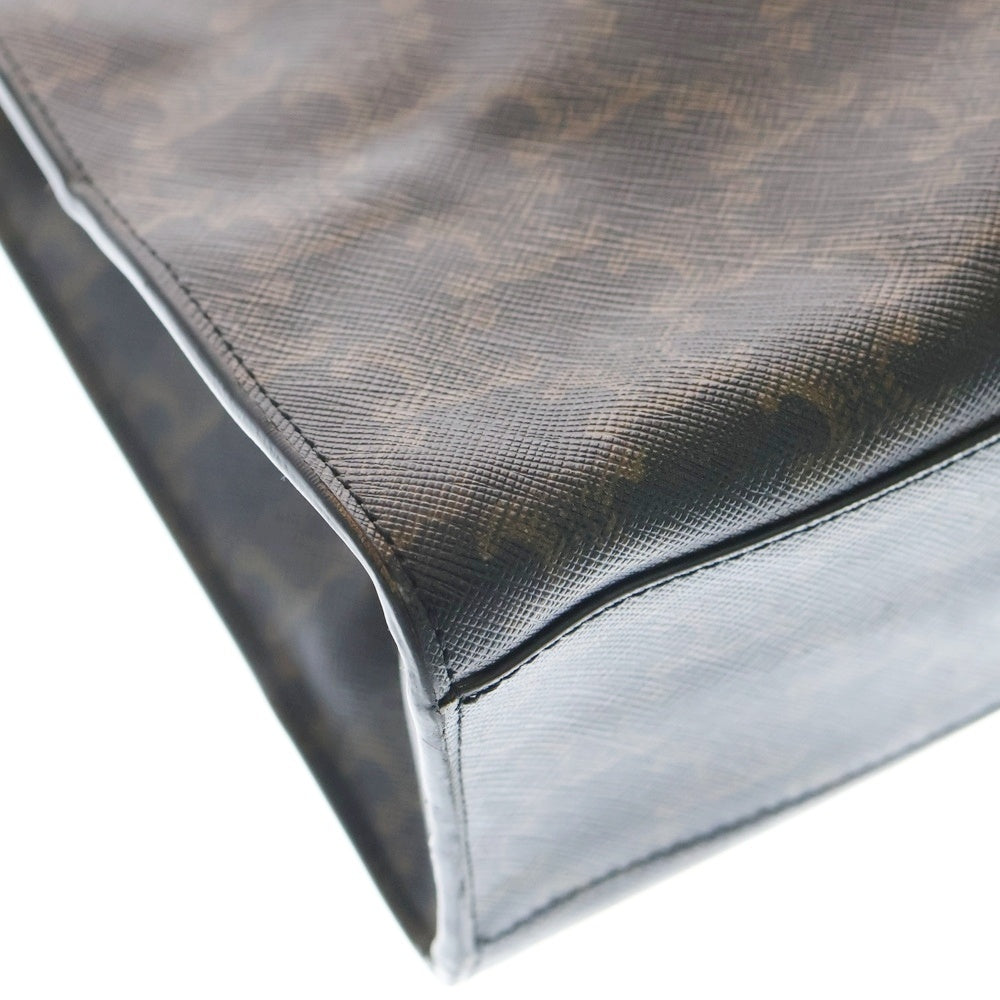 CELINE(セリーヌ) HORIZONTAL CABAS トリオンフ ホリゾンタルカバ トートバッグ レザー ハンドバッグ ブラウン 19701