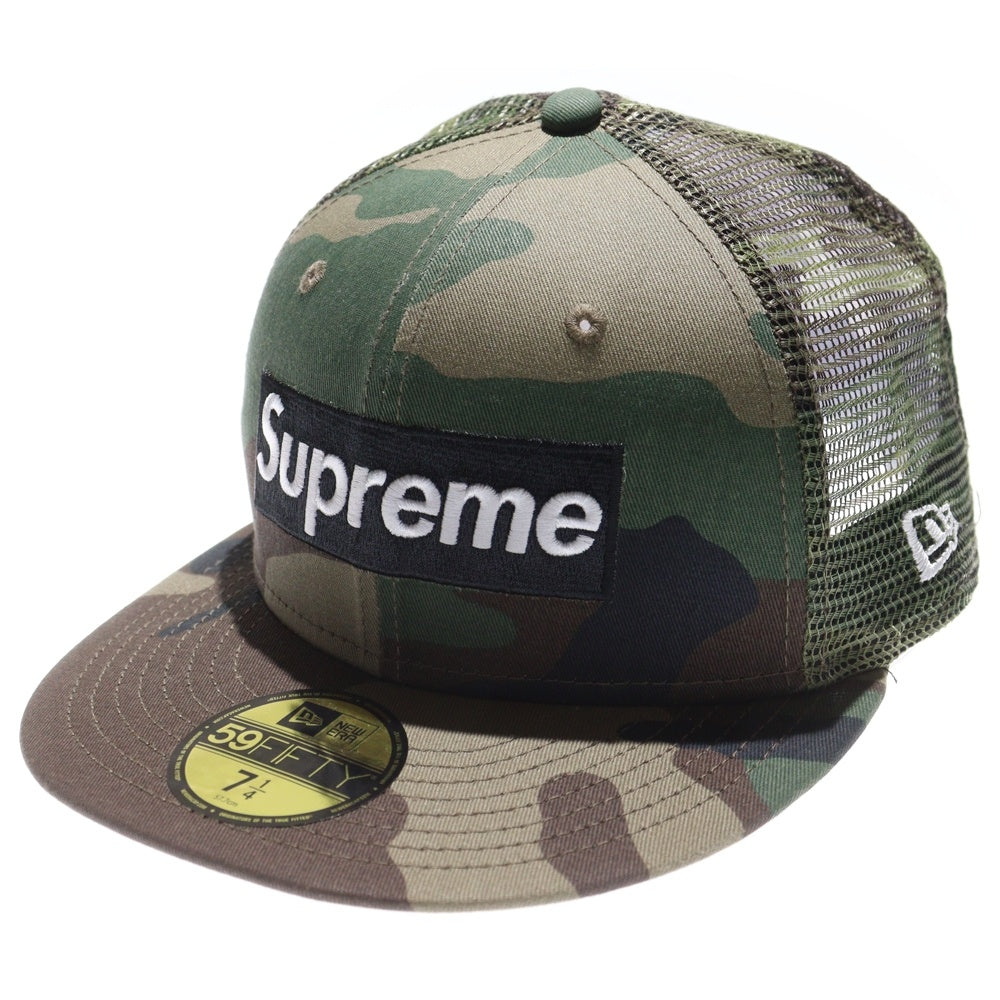 SUPREME(シュプリーム) 24SS ×NEW ERA Box Logo Mesh Back New Era ニューエラ ボックスロゴ メッシュベースボールキャップ カーキ カモ柄 迷彩