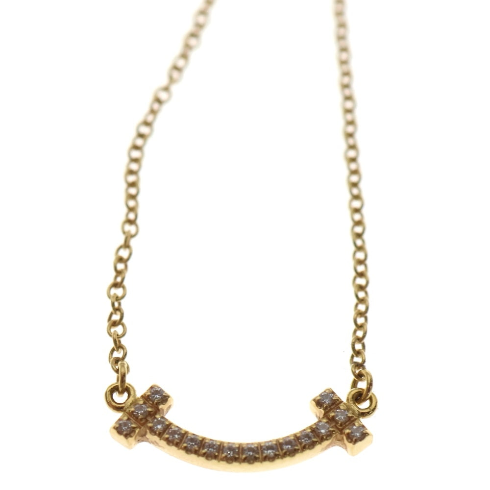 Tiffany & Co. ティファニー　K18 　ネックレス　オールド TIFFANY & Co.(ティファニー) T スマイル ミニ K18 ネックレス