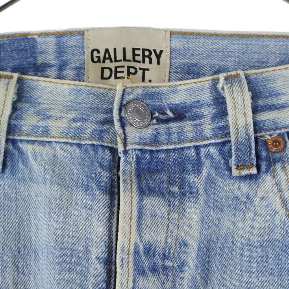 GALLERY DEPT.(ギャラリーデプト) 90210 La Flare Jeans ラ フレア 再構築デニムボタンフライ ダメージ加工フレアロングデニムパンツ インディゴ