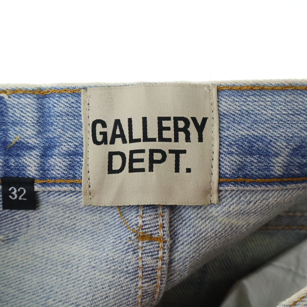 GALLERY DEPT.(ギャラリーデプト) 90210 La Flare Jeans ラ フレア 再構築デニムボタンフライ ダメージ加工フレアロングデニムパンツ インディゴ