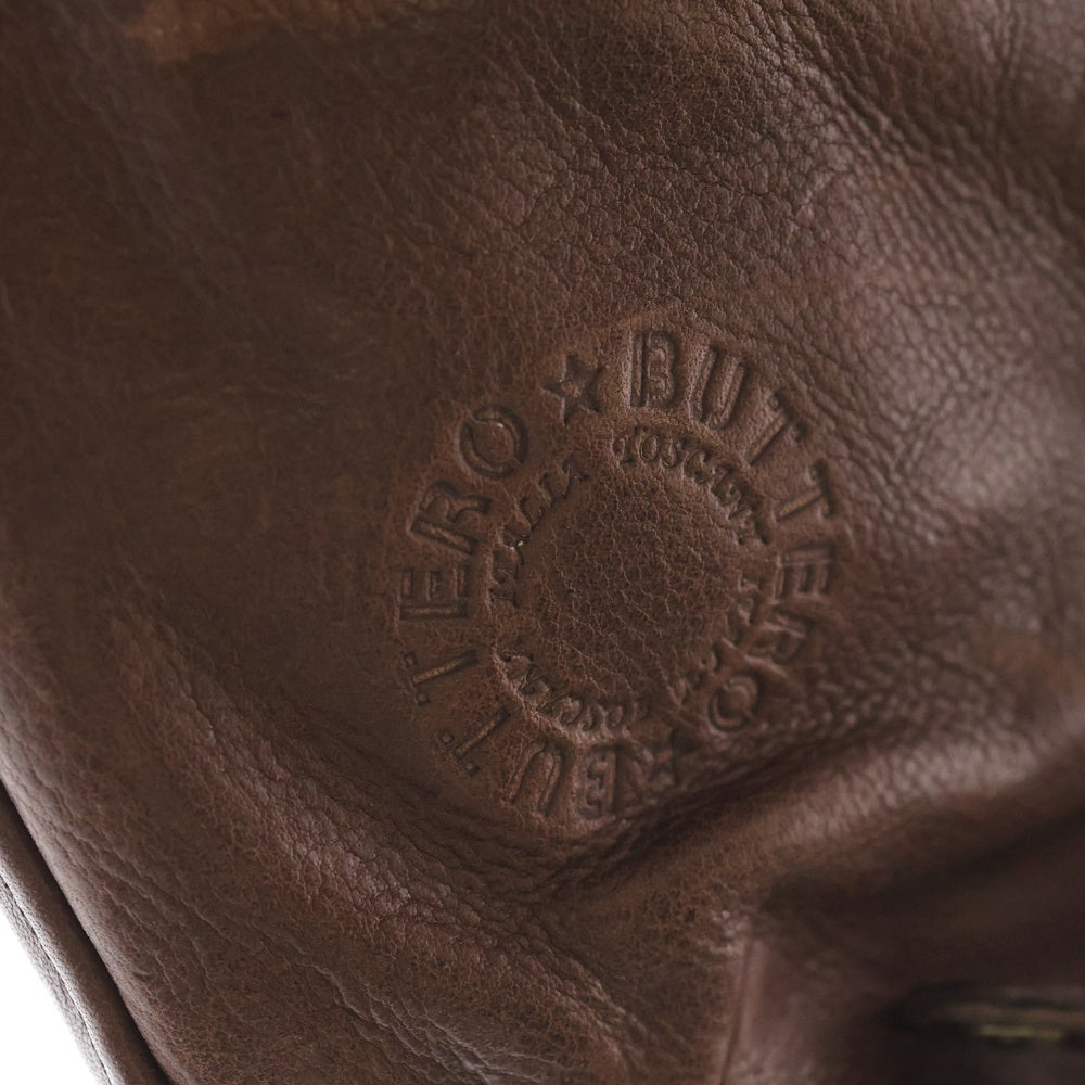 BUTTERO(ブッテロ) Washed Leather Shoulder Bag ウォッシュドレザー