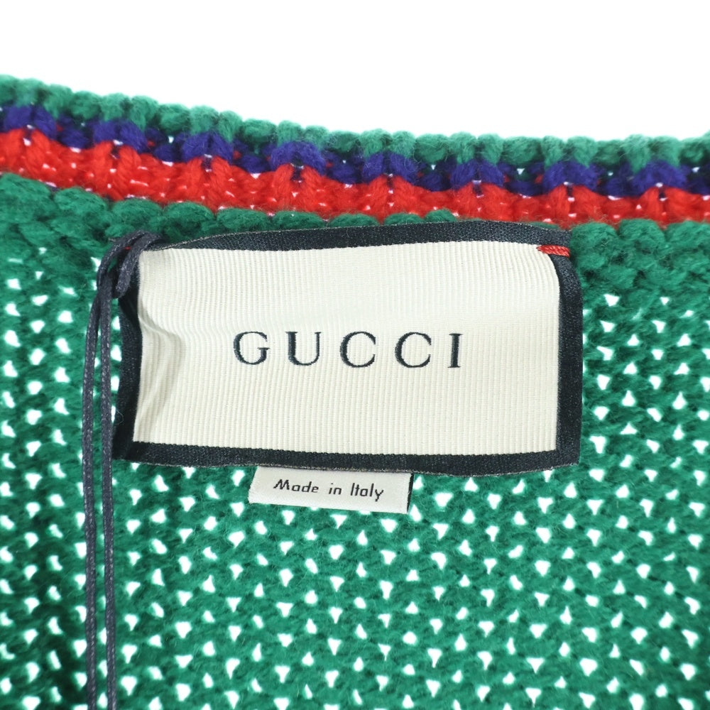 GUCCI(グッチ) 20SS Wool V Neck Cable Knit Sweater ウールVネック