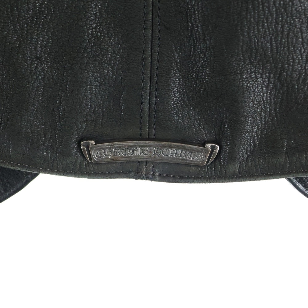 CHROME HEARTS(クロムハーツ) 2BTN CLASSIC VEST 2ボタン クラシック レザーベスト ブラック