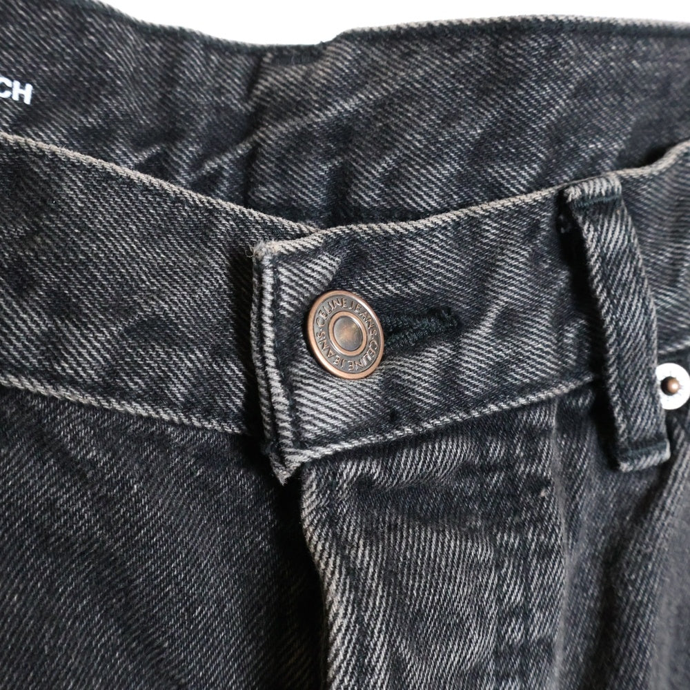 CELINE(セリーヌ) 23AW KURT JEANS ウォッシュ ダメージ 加工デニムパンツ ブラック N840 947F 38CH