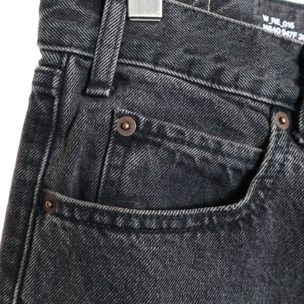 CELINE(セリーヌ) 23AW KURT JEANS ウォッシュ ダメージ 加工デニムパンツ ブラック N840 947F 38CH