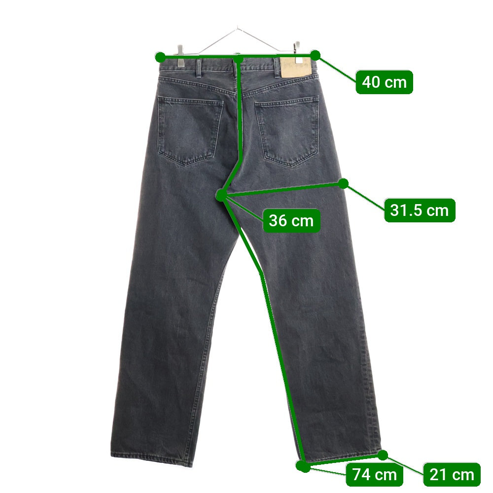 CELINE(セリーヌ) 23AW KURT JEANS ウォッシュ ダメージ 加工デニムパンツ ブラック N840 947F 38CH