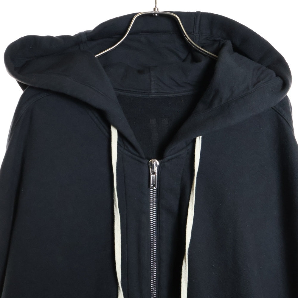 DRKSHDW(ダークシャドウ) JUMBO HOODED PETER ジャンボ フーデッド ジップアップパーカー スウェット ブラック DU02B4275-F