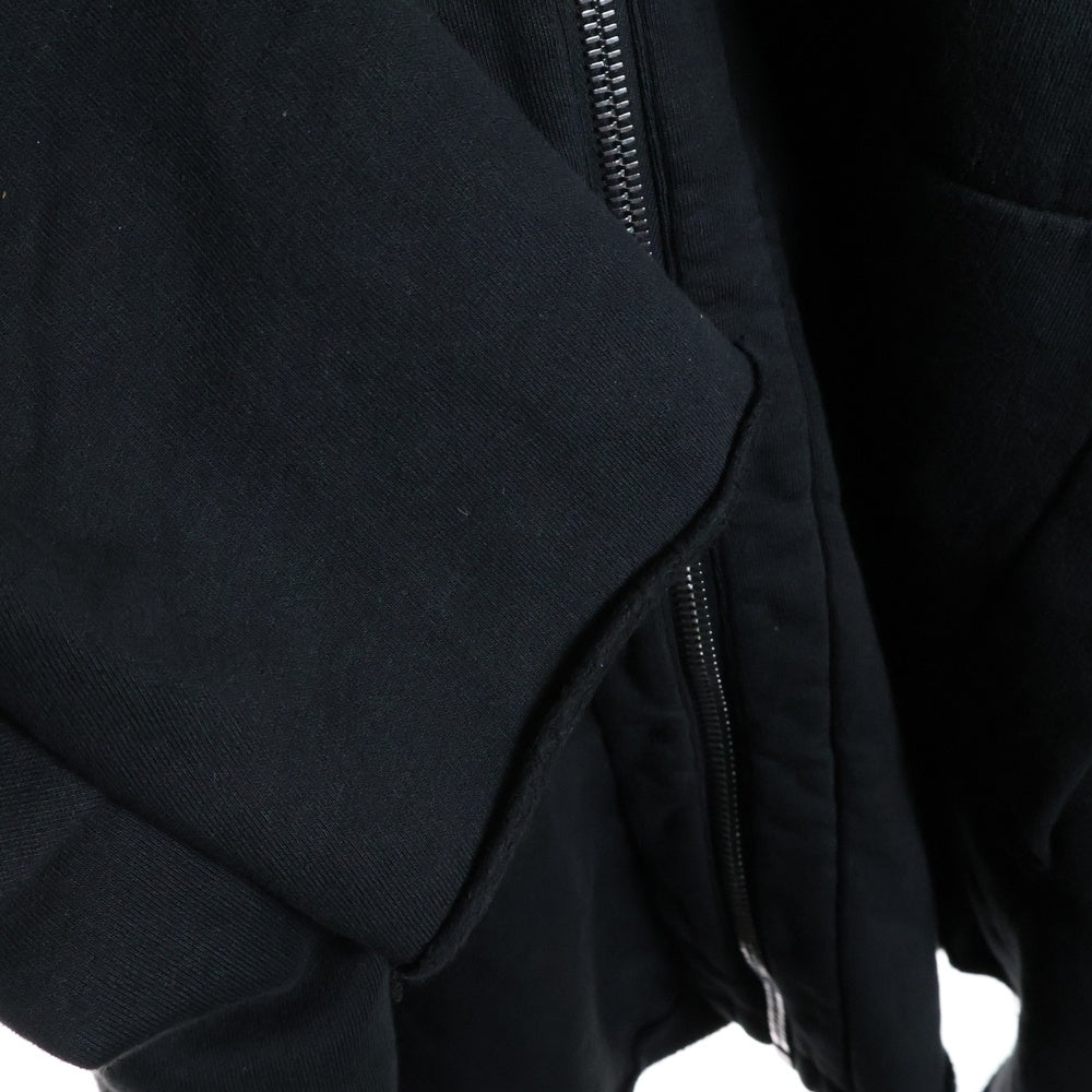 DRKSHDW(ダークシャドウ) JUMBO HOODED PETER ジャンボ フーデッド ジップアップパーカー スウェット ブラック DU02B4275-F
