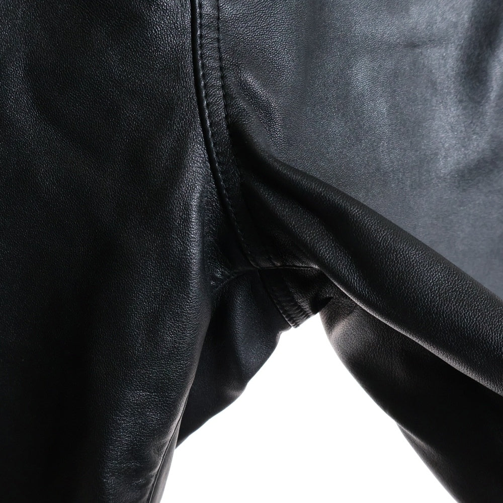 SUPREME(シュプリーム) 24SS Baggy Leather Short バギーレザーショーツ ブラック