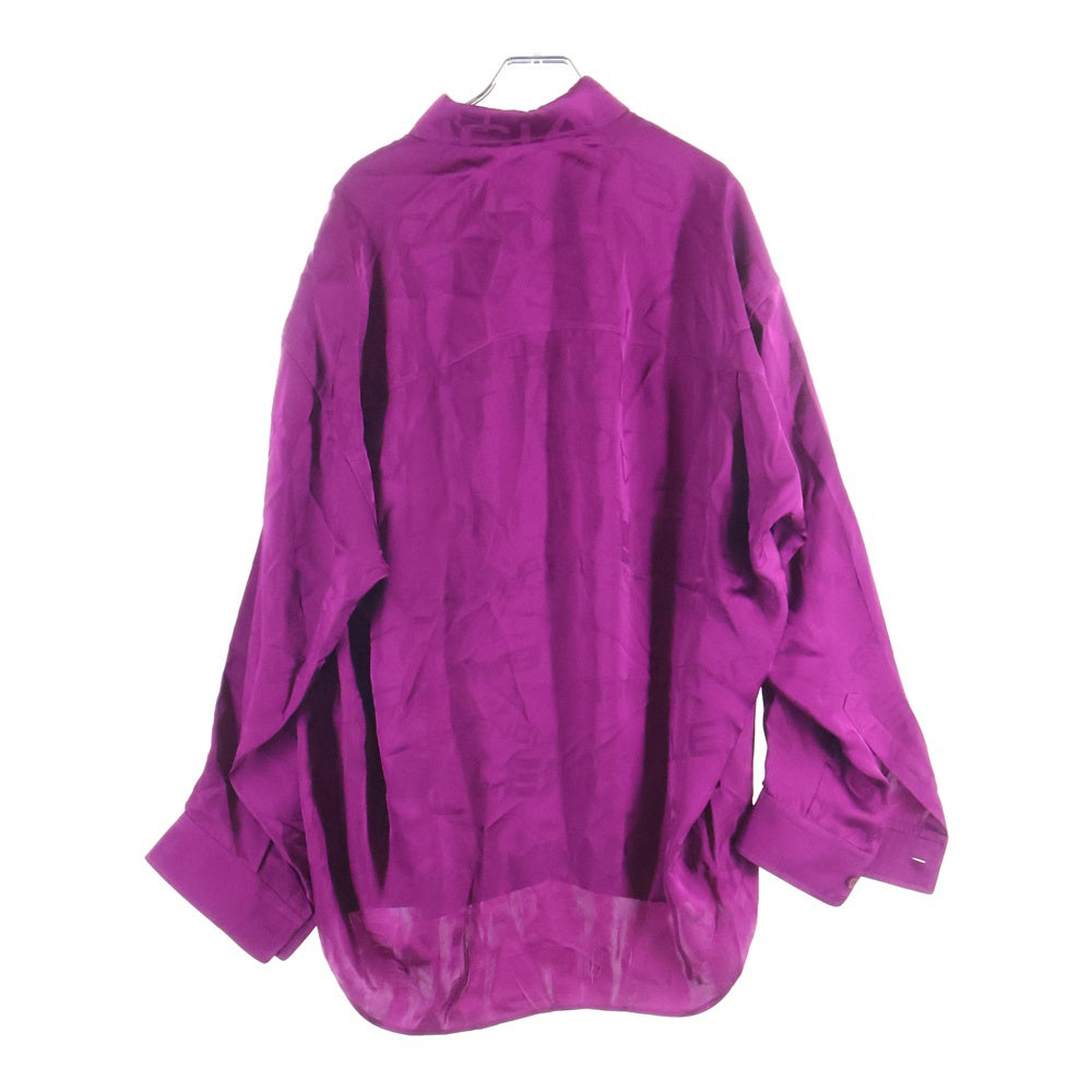 BALENCIAGA バレンシアガ ロゴデザイン 総柄 長袖シャツ 850978 TT052 ピンク BALENCIAGA(バレンシアガ) ロゴデザイン 総柄 長袖シャツ 850978 TT052