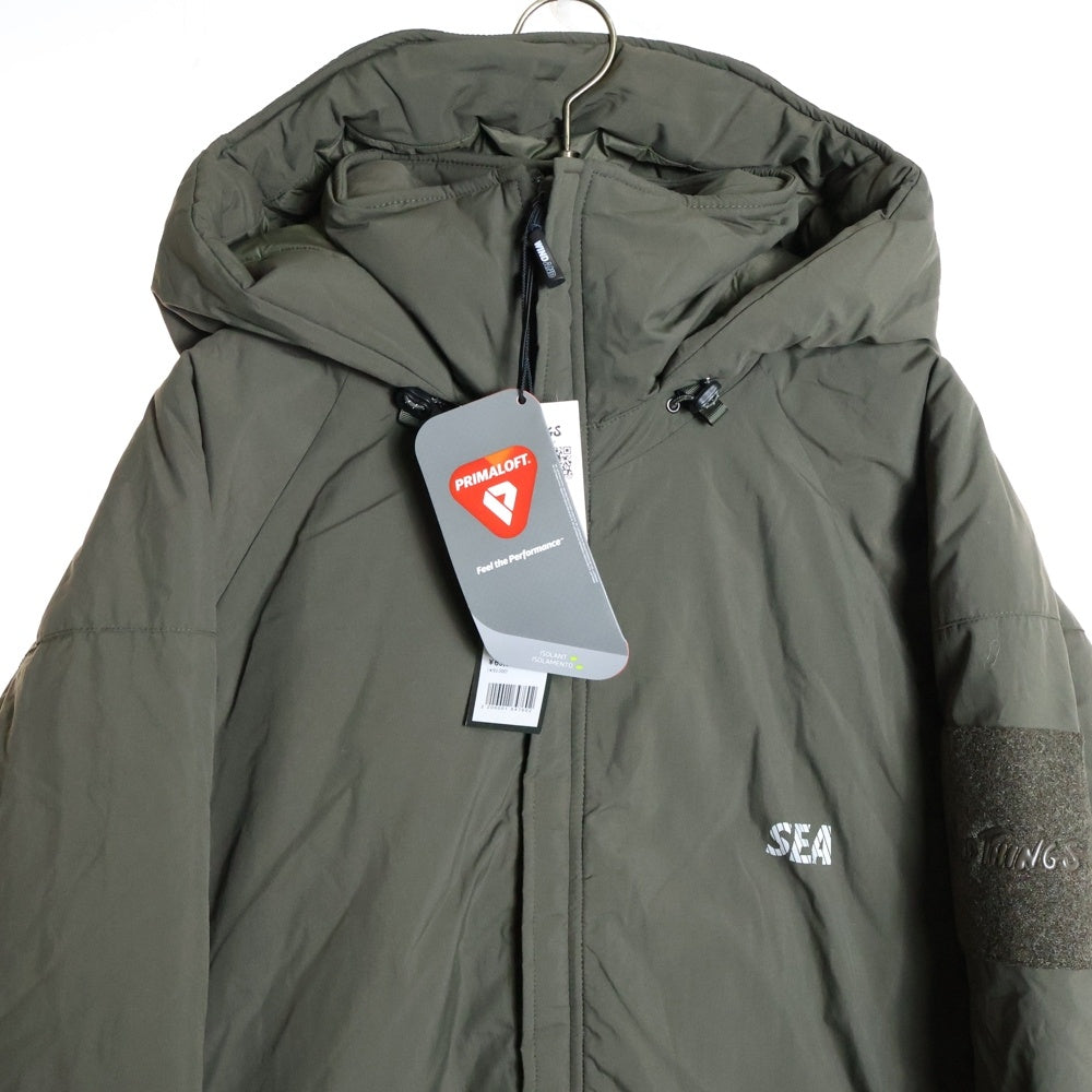 WIND AND SEA(ウィンダンシー) × WILDTHINGS READY PARKA WT22525SN-WAS ワイルドシングス ナイロン ダウンジャケット アウター カーキ