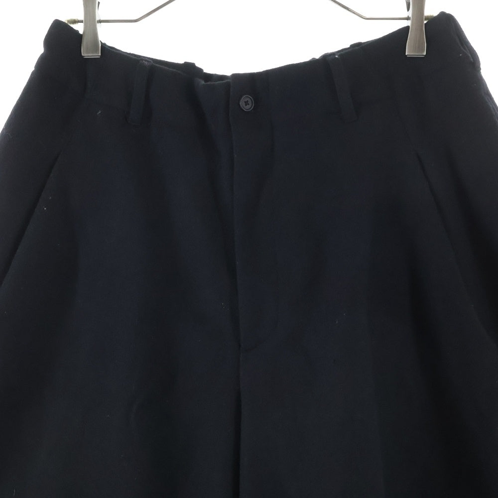 s'yte(サイト) ウール 切り替えデザイン パンツ ブラック UV-P68-821