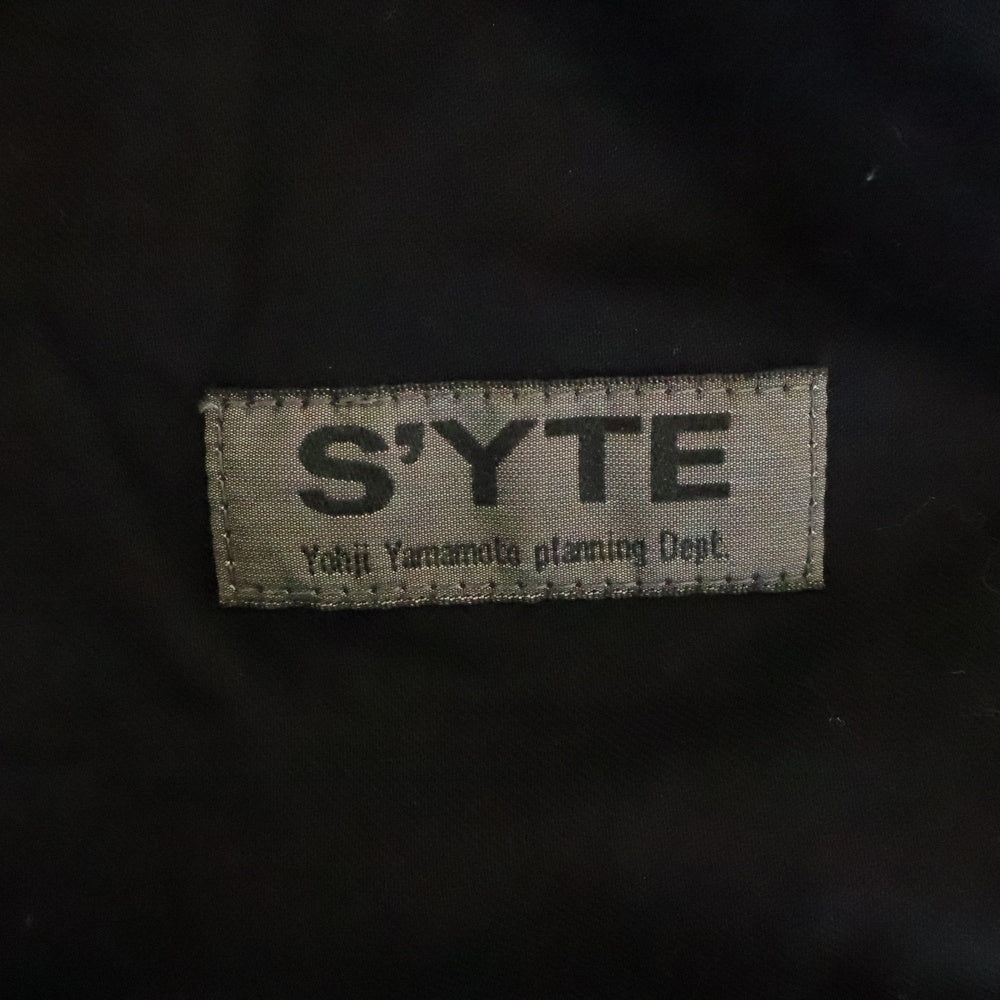 s'yte(サイト) ウール 切り替えデザイン パンツ ブラック UV-P68-821