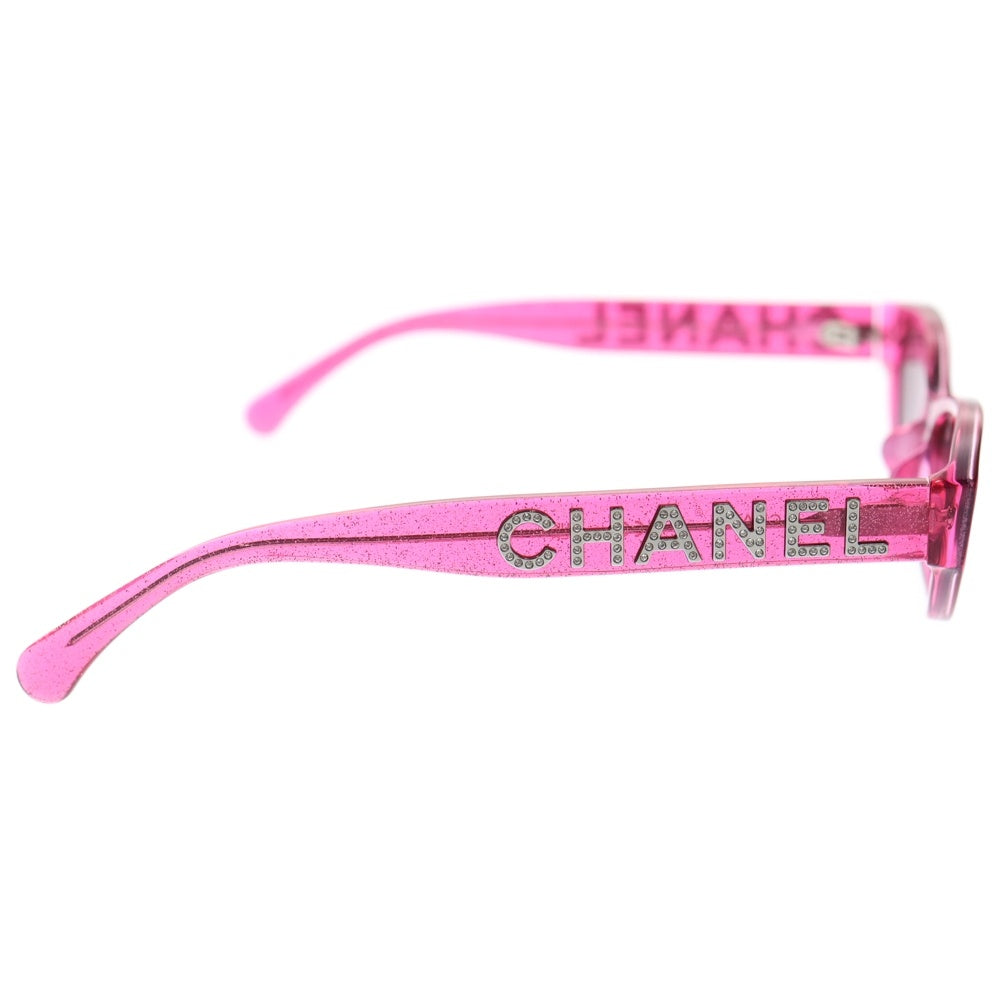 CHANEL(シャネル) グリッター サイドロゴデザイン サングラス 眼鏡 メガネ ピンク 71280A S1750 レディース