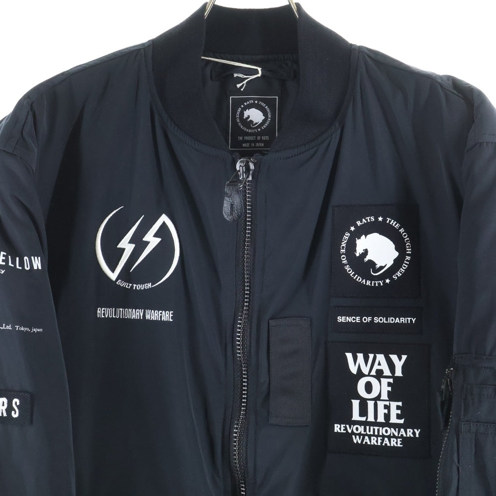 RATS(ラッツ) 25AW MA-1 ミリタリー ボンバージャケット ブラック 25