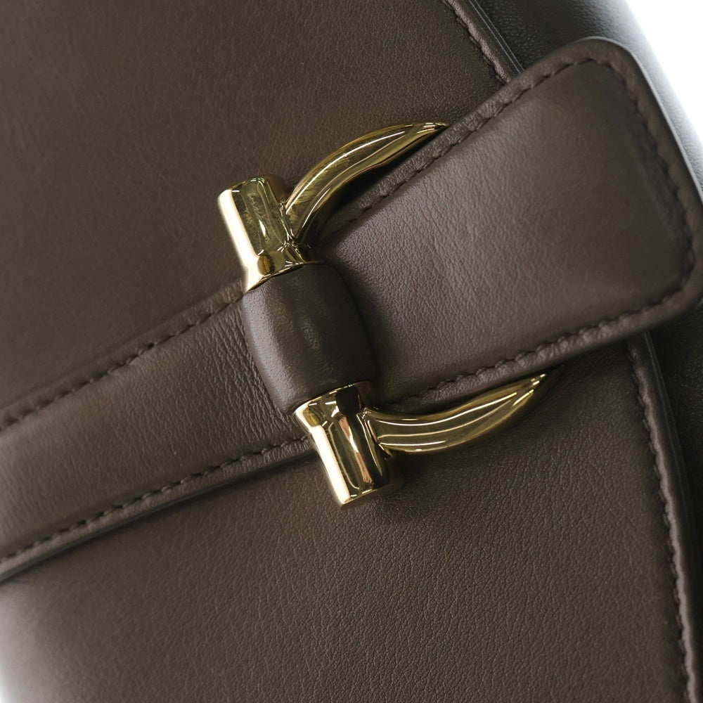 FERRAGAMO(フェラガモ) Flap Cross Body Bag XS フラップクロスボディバッグXS チェーンハンドル2Wayショルダーバッグ ブラウン レディース