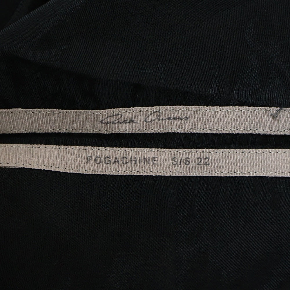 Rick Owens(リックオウエンス) 22SS FOGACHINE LARRY SHIRT フォガシン ラリー ボタン装飾 長袖シャツ ブラック RU01B1287-JX