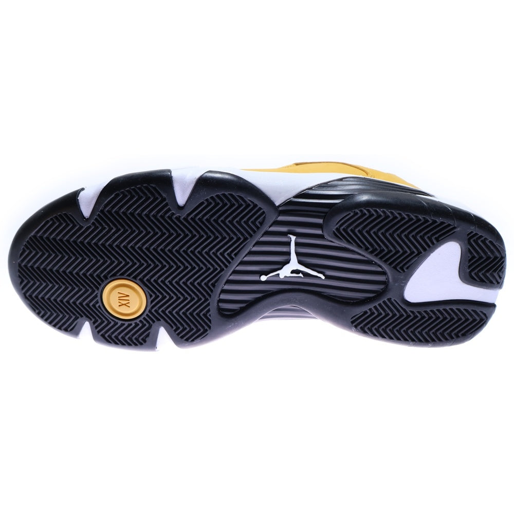 NIKE(ナイキ) Air Jordan 14 Light Ginger エアージョーダン14 ライトジンジャー レースアップミッドカットスニーカー US10/28cm 487471-701 イエロー/ホワイト