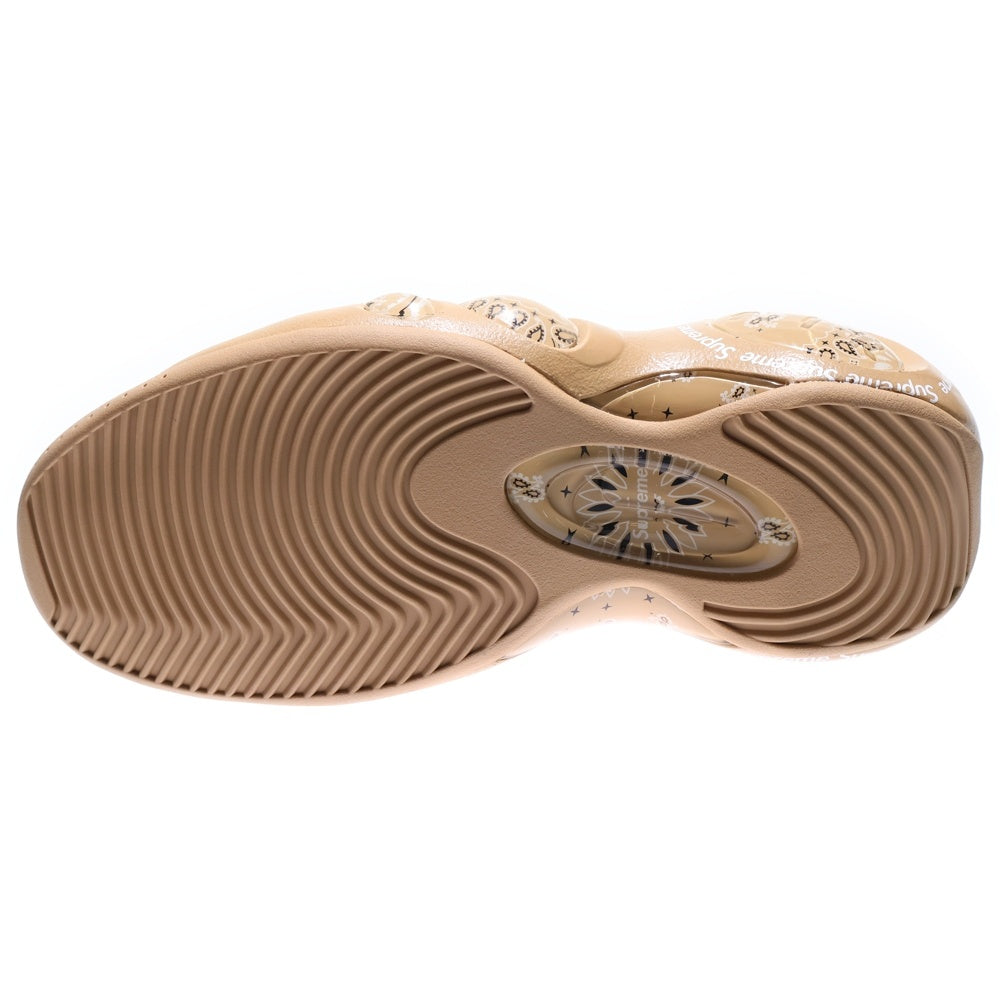 NIKE(ナイキ) 22SS ×Supreme Air Zoom Flight 95 SP Hemp White シュプリーム エアズームフライト95 ペイズリー総柄レースアップミッドカットスニーカー DJ8604-200