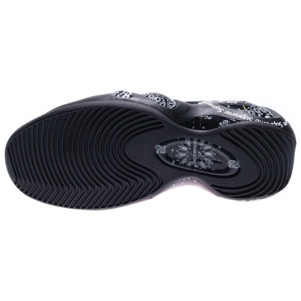 NIKE(ナイキ) 22SS ×Supreme Air Zoom Flight 95 SP Black White シュプリーム エアズームフライト95 ペイズリー総柄レースアップミッドカットスニーカー DJ8604-001
