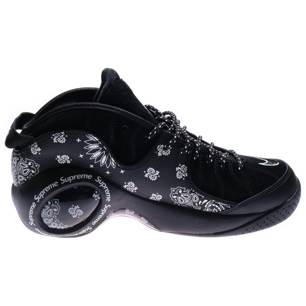 NIKE(ナイキ) 22SS ×Supreme Air Zoom Flight 95 SP Black White シュプリーム エアズームフライト95 ペイズリー総柄レースアップミッドカットスニーカー DJ8604-001