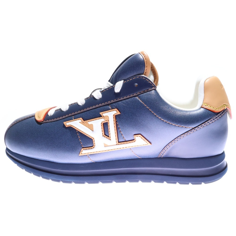 LOUIS VUITTON(ルイヴィトン) 25AW LV ButterSoft LVバターソフト パデットレザーローカットスニーカー ネイビー/ブラウン