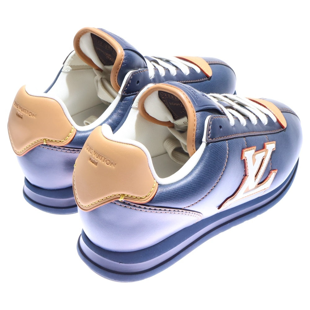 LOUIS VUITTON(ルイヴィトン) 25AW LV ButterSoft LVバターソフト パデットレザーローカットスニーカー ネイビー/ブラウン