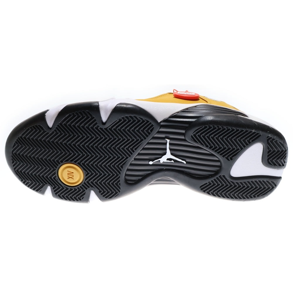 NIKE(ナイキ) Air Jordan 14 Light Ginger エアージョーダン14 ライトジンジャー レースアップミッドカットスニーカー US9/27cm 487471-701 イエロー/ホワイト