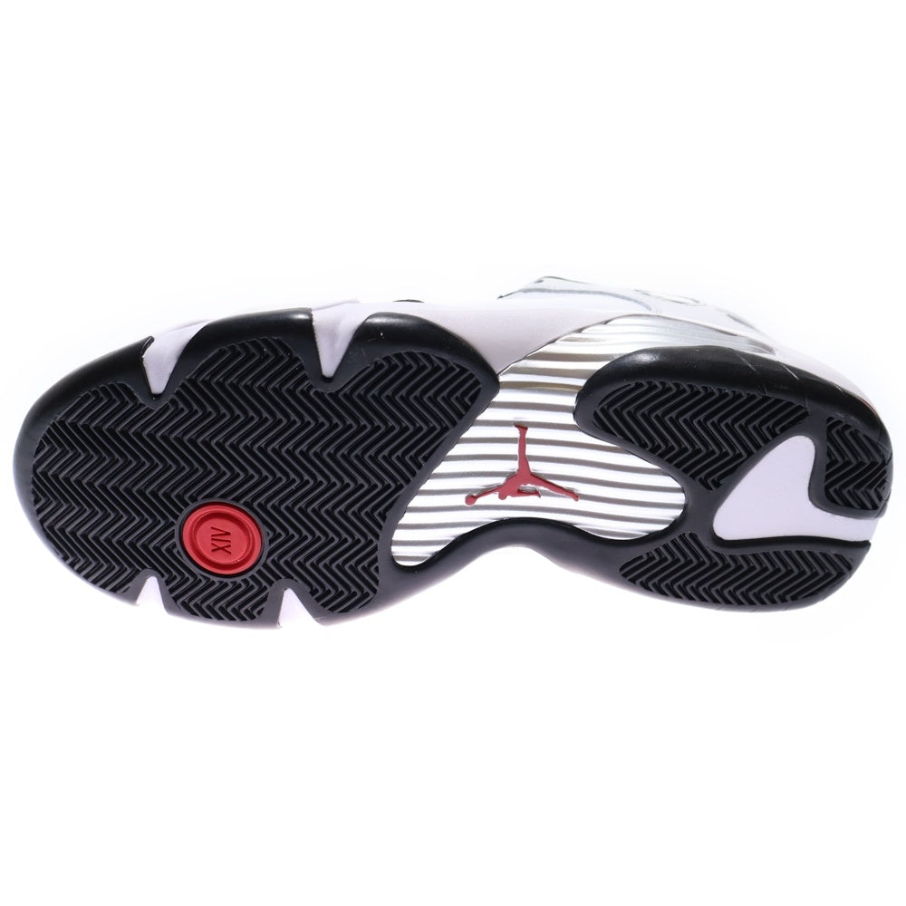 NIKE(ナイキ) Air Jordan 14 Retro Black Toe エアジョーダン14 レトロ ブラックトゥー レースアップミッドカットスニーカー US9/27cm 487471-160 ブラック/ホワイト