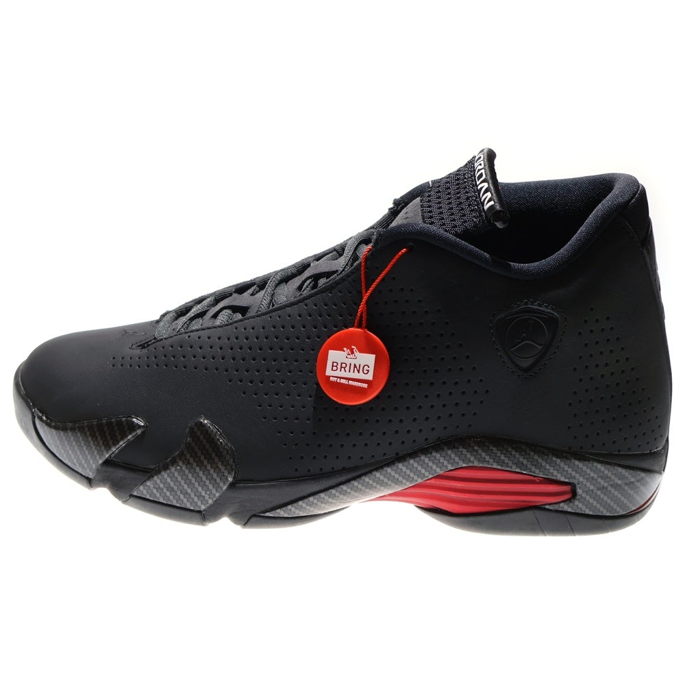 NIKE(ナイキ) Air Jordan 14 Black Ferrari エアジョーダン14 ブラックフェラーリ レースアップミッドカットスニーカー US9.5/27.5cm BQ3685-001 ブラック
