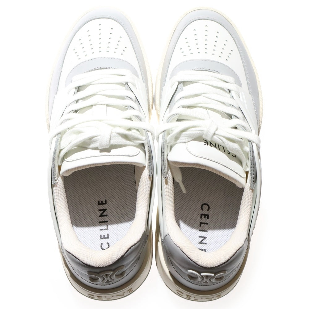 CELINE(セリーヌ) 25SS CT-09 レースアップ ローカットスニーカー ホワイト/グレー RM4264
