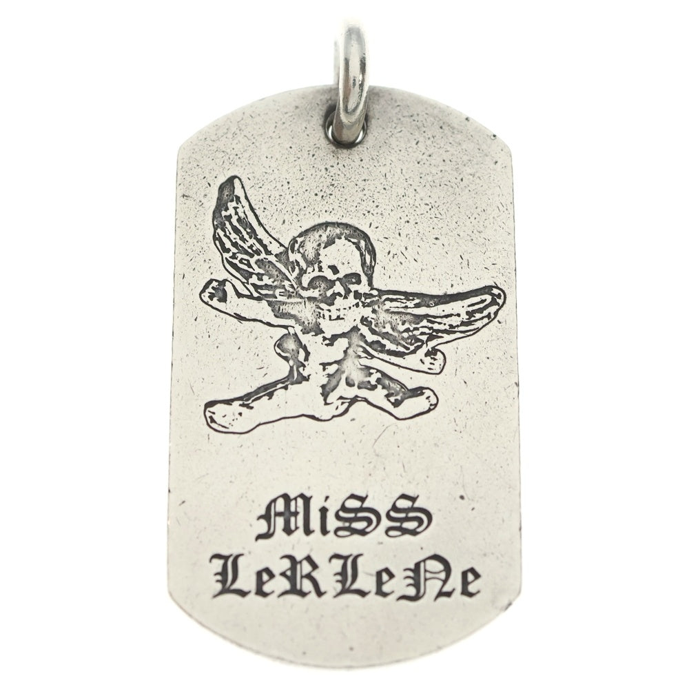 CHROME HEARTS(クロムハーツ) D TAG LRG FOTI MISS LERLENE フォティドッグタグミスラーレン シルバーネックレストップ