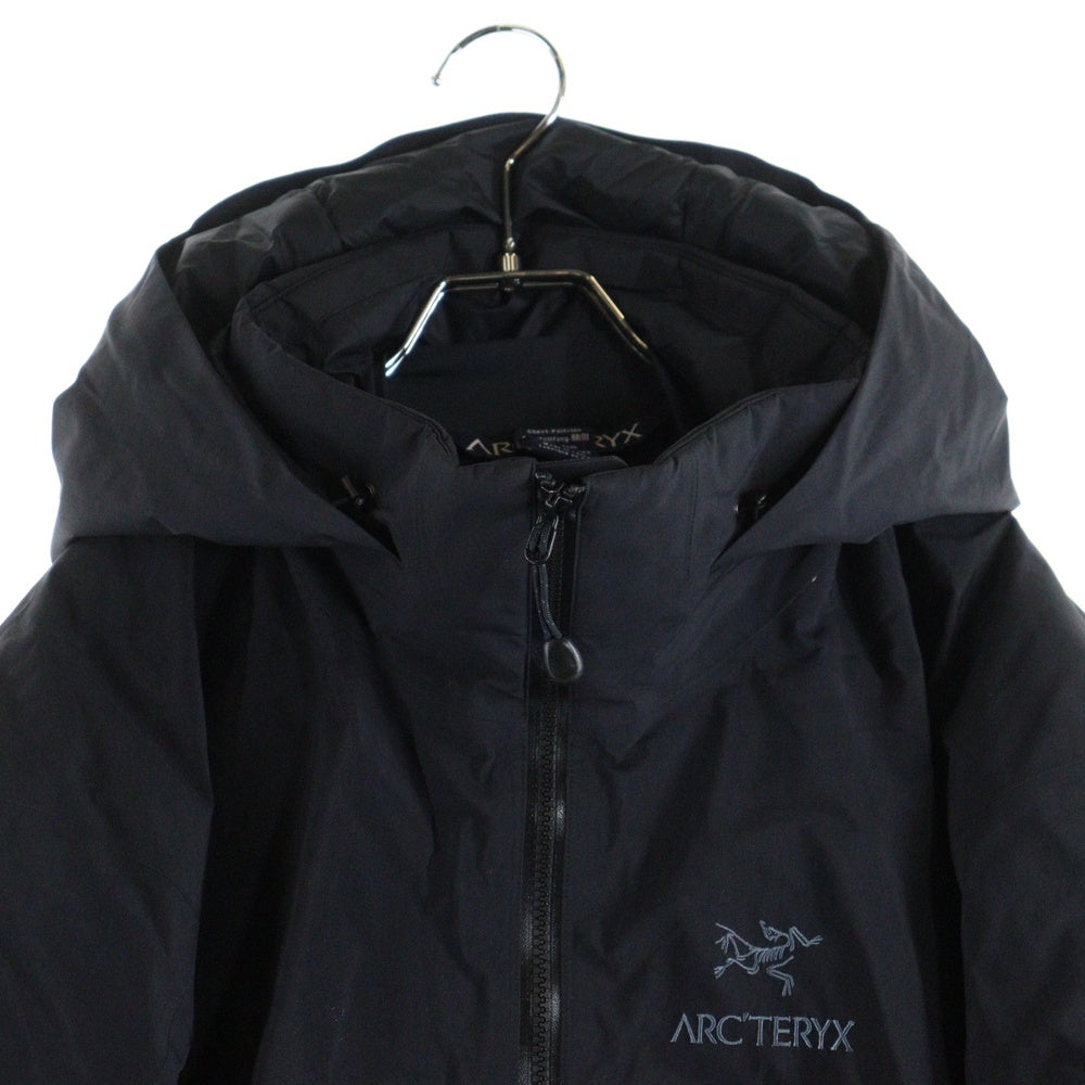 ARC'TERYX(アークテリクス) FISSION SV JACKET 胸ロゴデザイン ナイロン ロングジャケット アウター ブラック