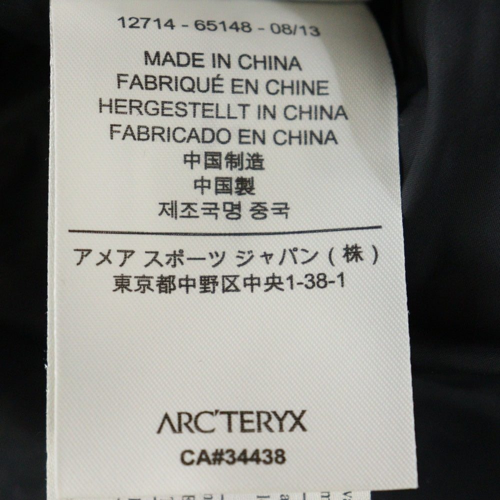 ARC'TERYX(アークテリクス) FISSION SV JACKET 胸ロゴデザイン ナイロン ロングジャケット アウター ブラック