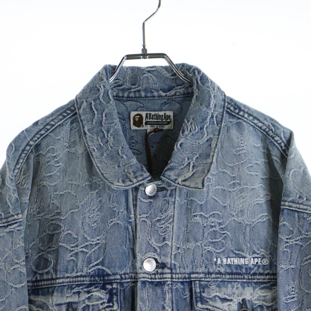 A BATHING APE(アベイシングエイプ) Line Camo Jacquard Denim Jacket