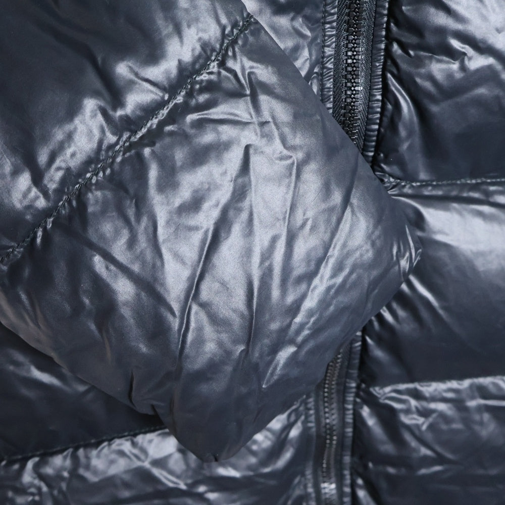 DUVETICA(デュベティカ) KAPPA カッパ ラグーンファーダウンコート レディース ジップアップファーフーデットナイロンダウンコート MFG-1057R ネイビー