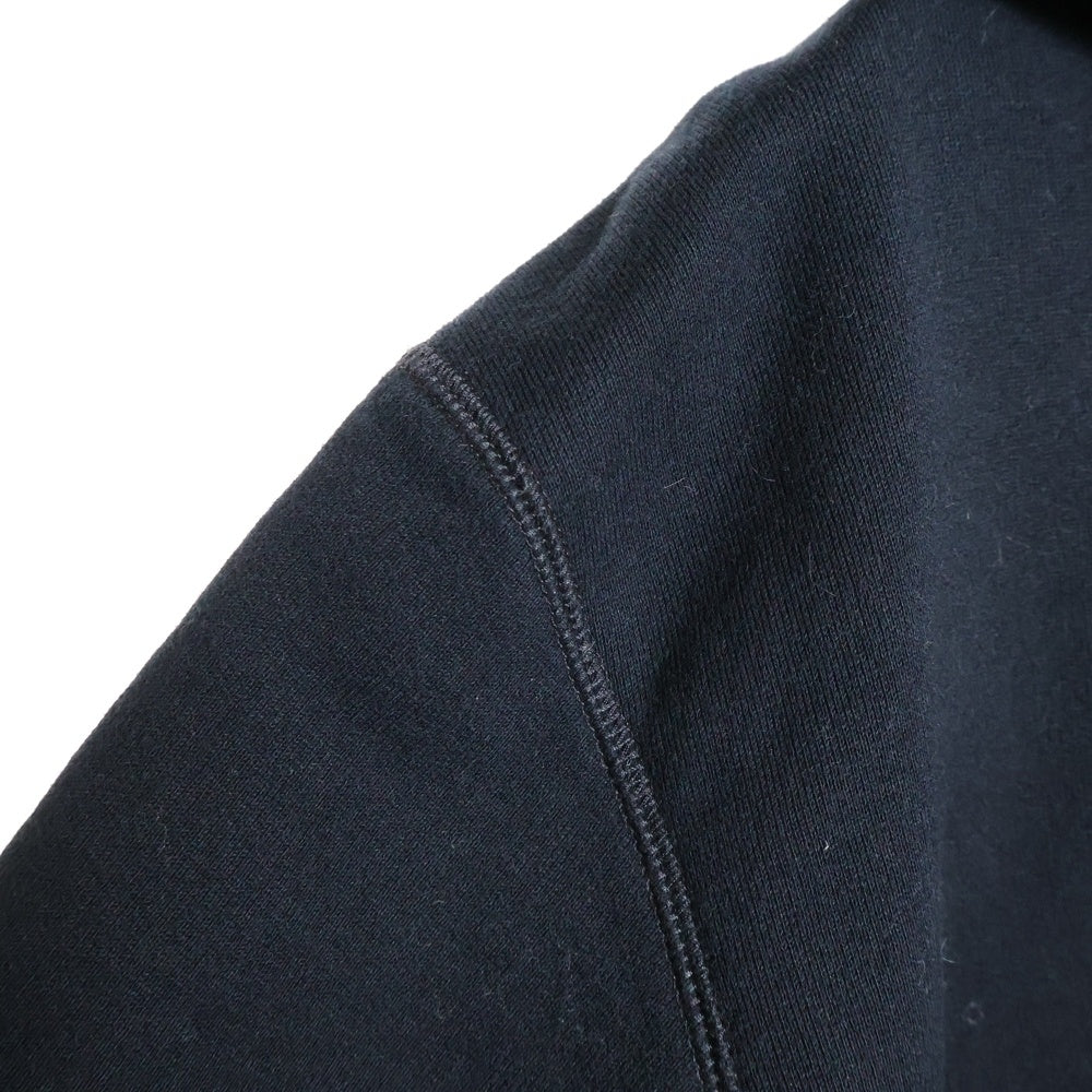 lucien pellat-finet(ルシアンペラフィネ) スカル刺繍 パーカー ジップアップ フーディー ブラック