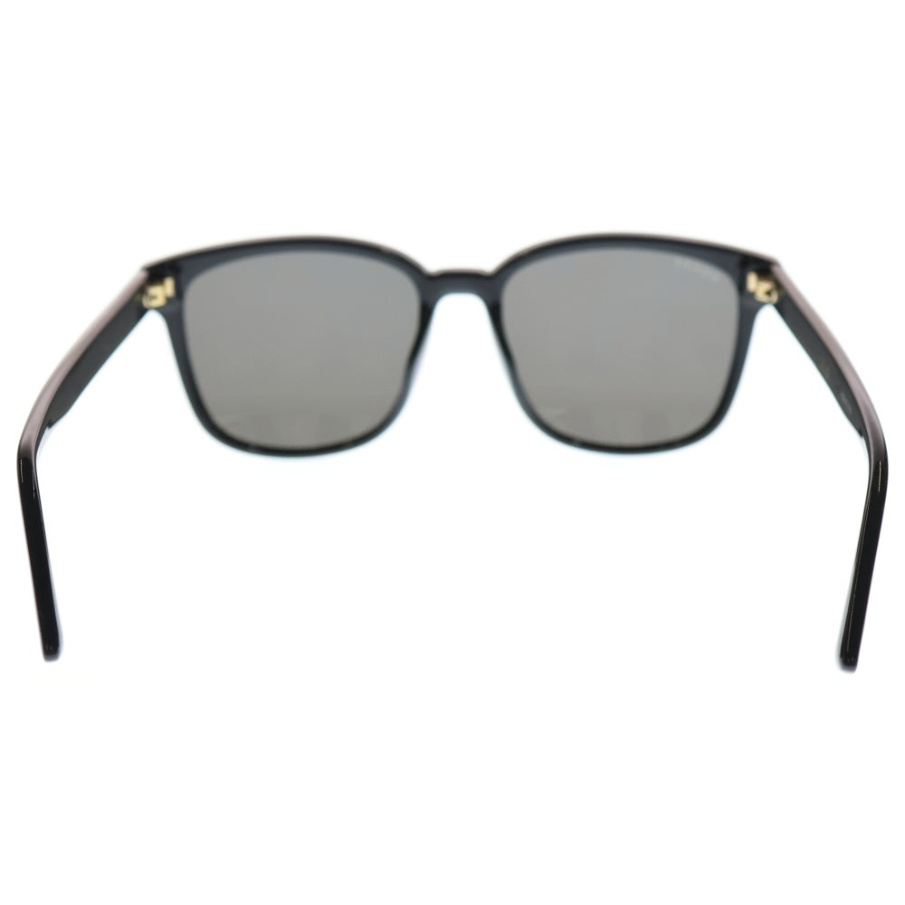 GUCCI(グッチ) Side Logo Square Sunglasses サイドロゴスクエアサングラス 眼鏡 アイウェア GG0637SK ブラック/ゴールド レディース