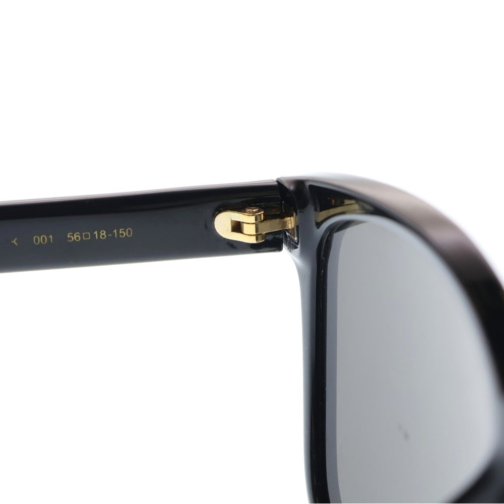 GUCCI(グッチ) Side Logo Square Sunglasses サイドロゴスクエアサングラス 眼鏡 アイウェア GG0637SK ブラック/ゴールド レディース