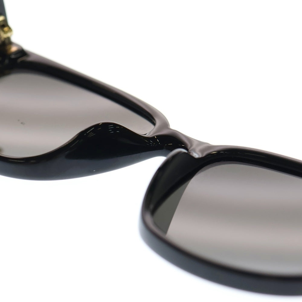 GUCCI(グッチ) Side Logo Square Sunglasses サイドロゴスクエアサングラス 眼鏡 アイウェア GG0637SK ブラック/ゴールド レディース