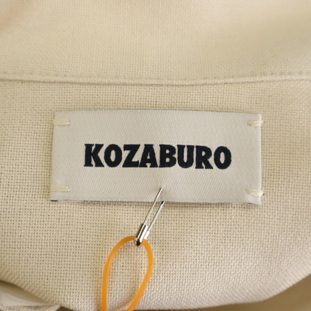 NO BRAND(ノーブランド) KOZABURO コザブロー Unlined Monk Jacket アンラインドモンクジャケット プルオーバーアノラックジャケット O-023-B ホワイト