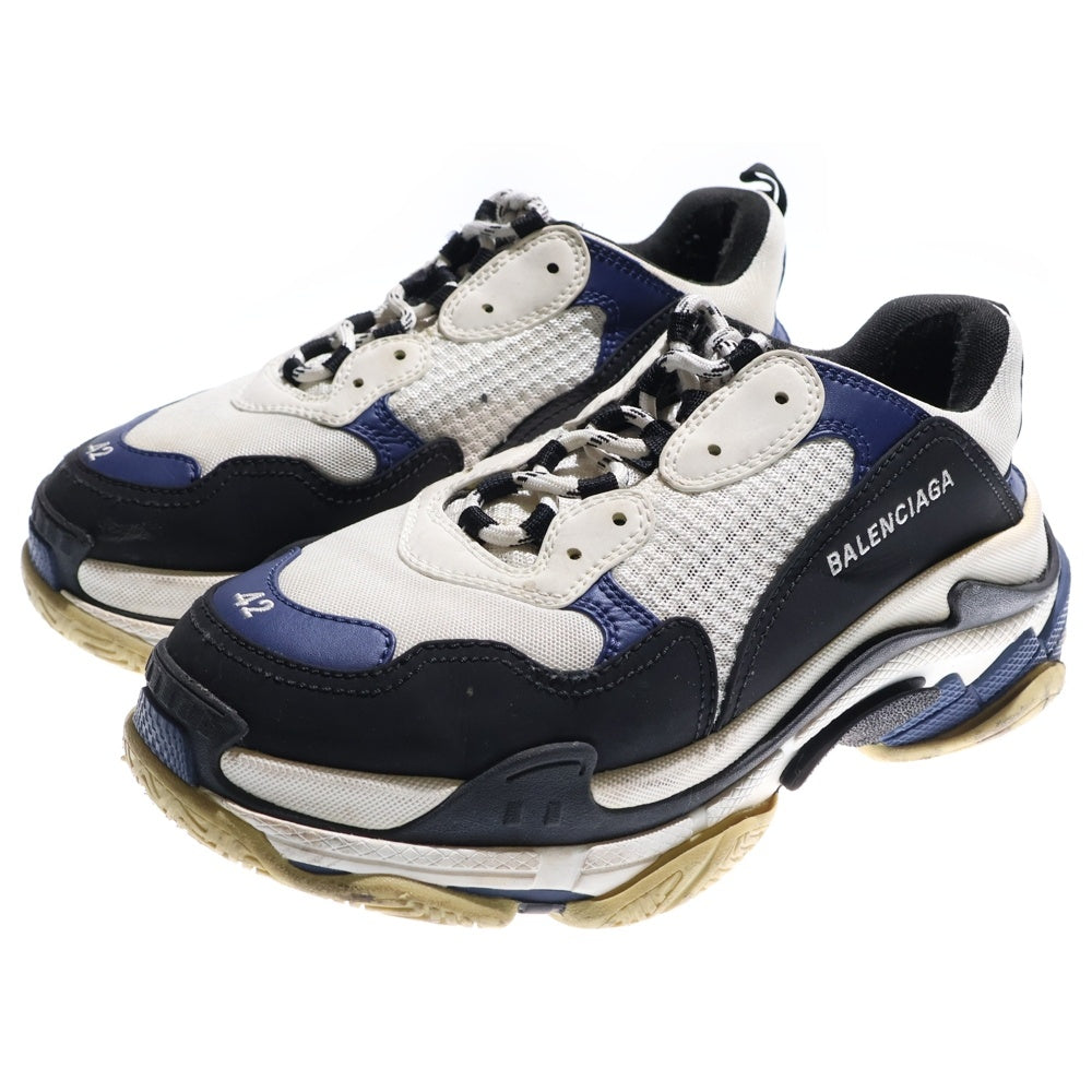 BALENCIAGA(バレンシアガ) Triple S トリプルエス ローカットダッドスニーカー 536737 ホワイト/ネイビー