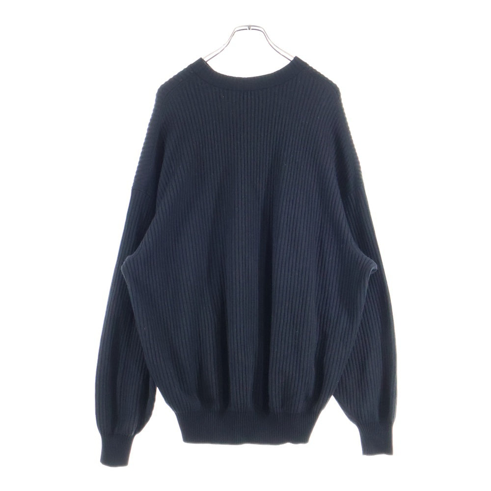 Y-3(ワイスリー) U TECH KNIT CREW SWEATER ロゴデザイン ニット クルーネック セーター ブラック FJ0374 1IM001
