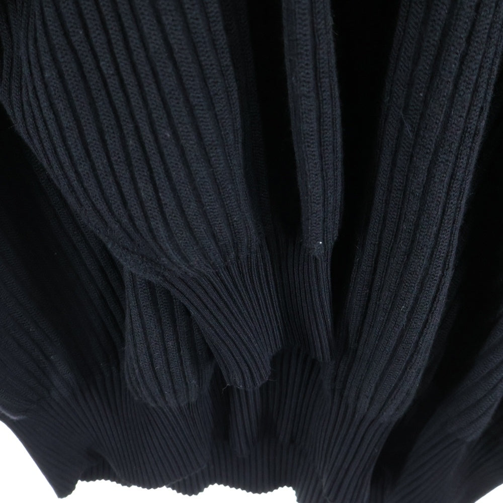 Y-3(ワイスリー) U TECH KNIT CREW SWEATER ロゴデザイン ニット クルーネック セーター ブラック FJ0374 1IM001