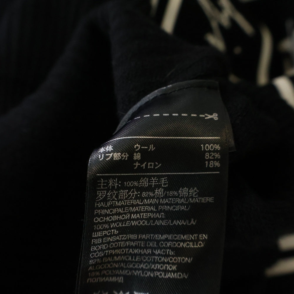 Y-3(ワイスリー) U TECH KNIT CREW SWEATER ロゴデザイン ニット クルーネック セーター ブラック FJ0374 1IM001